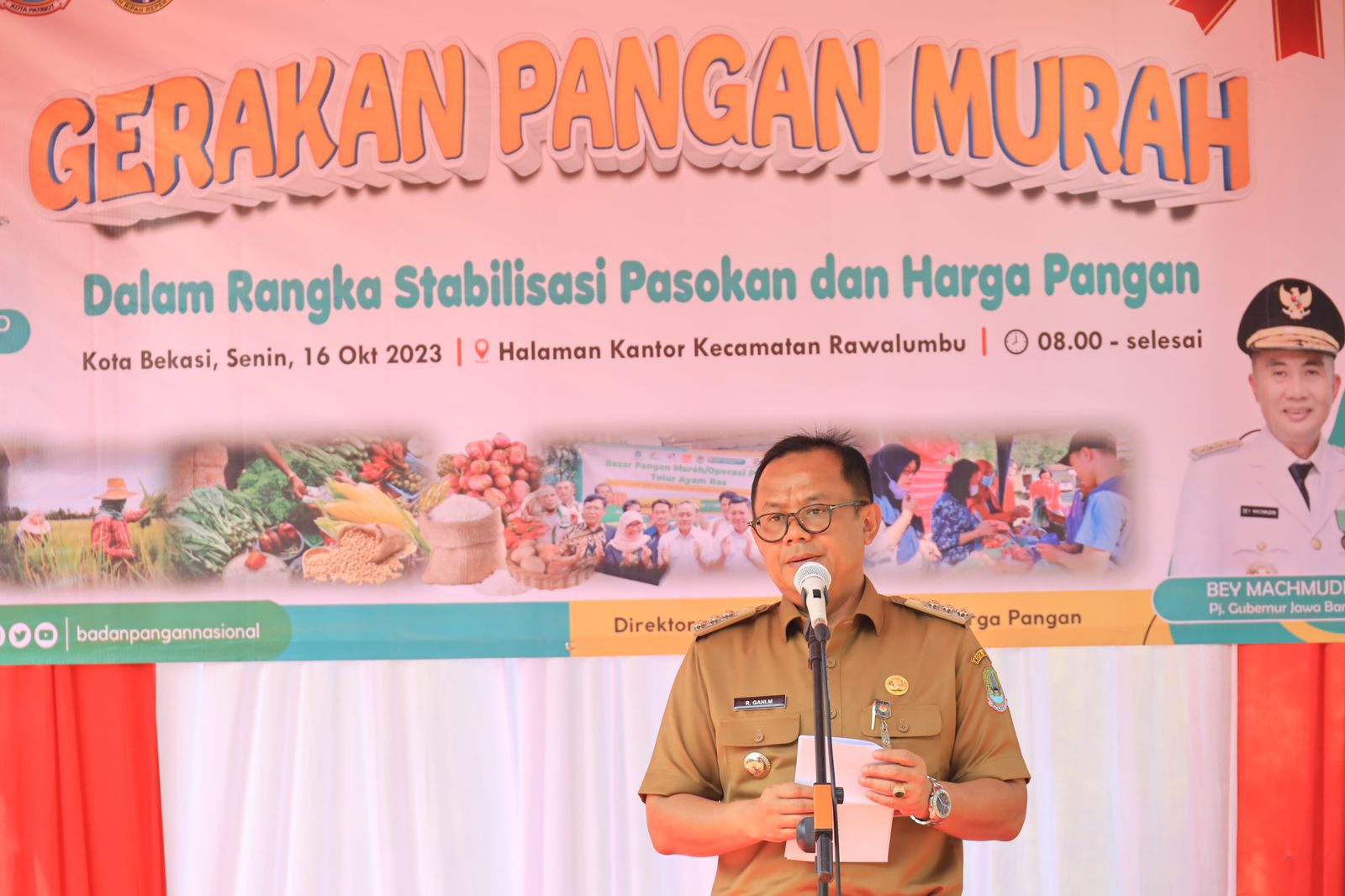 Pj. Wali Kota Bekasi pada Gerakan Pangan Murah: 