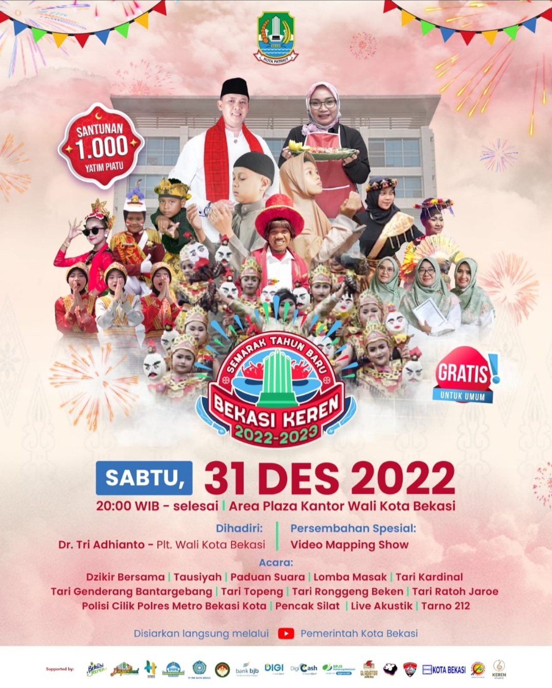 Semarak Tahun Baru Bekasi Keren Akan Hadir Pada Malam Pergantian Tahun 2022 ke 2023