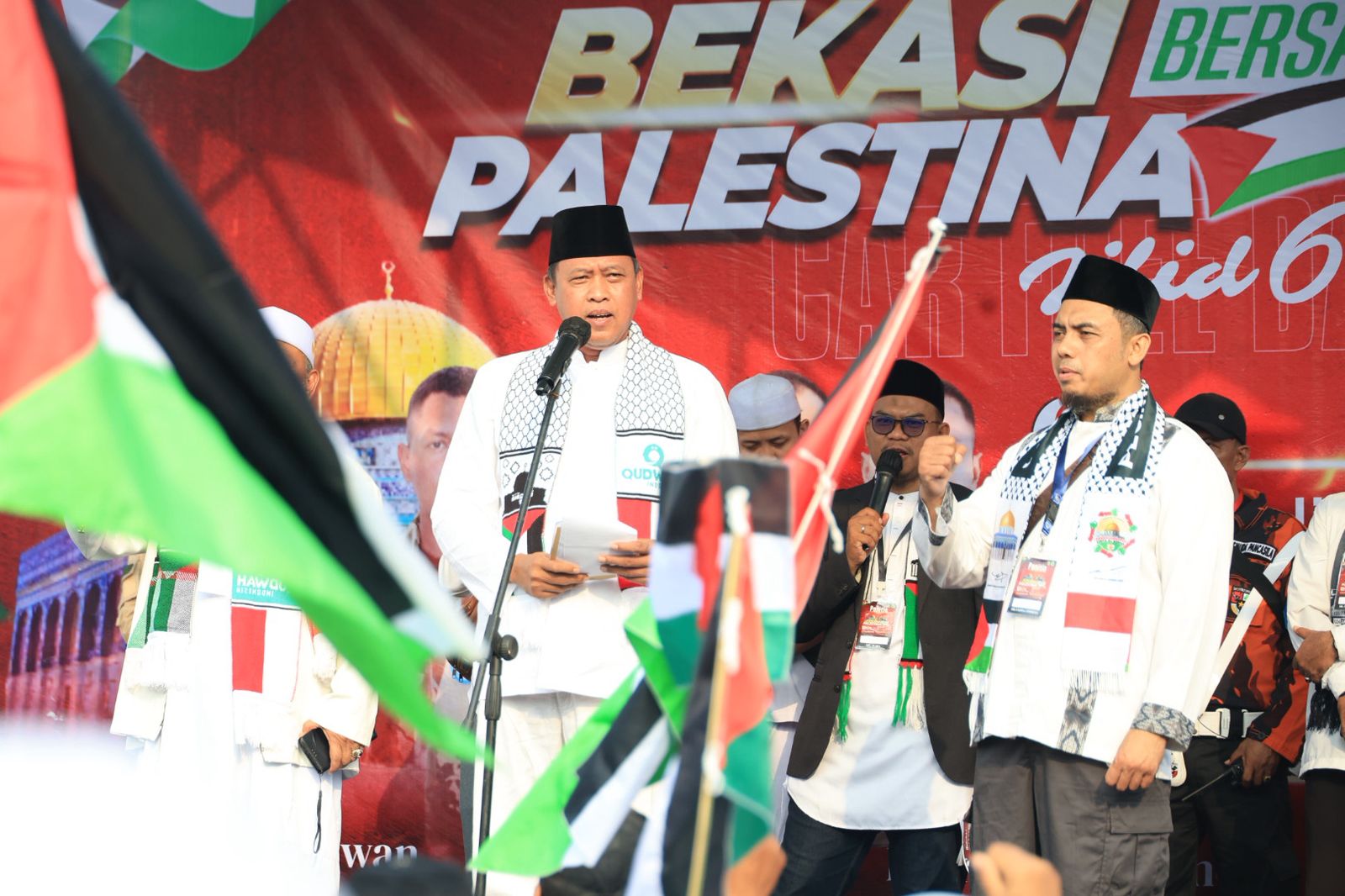 Aksi Solidaritas untuk Palestina, Wali Kota Bekasi :Harus Diiringi Aksi Nyata dan Terukur