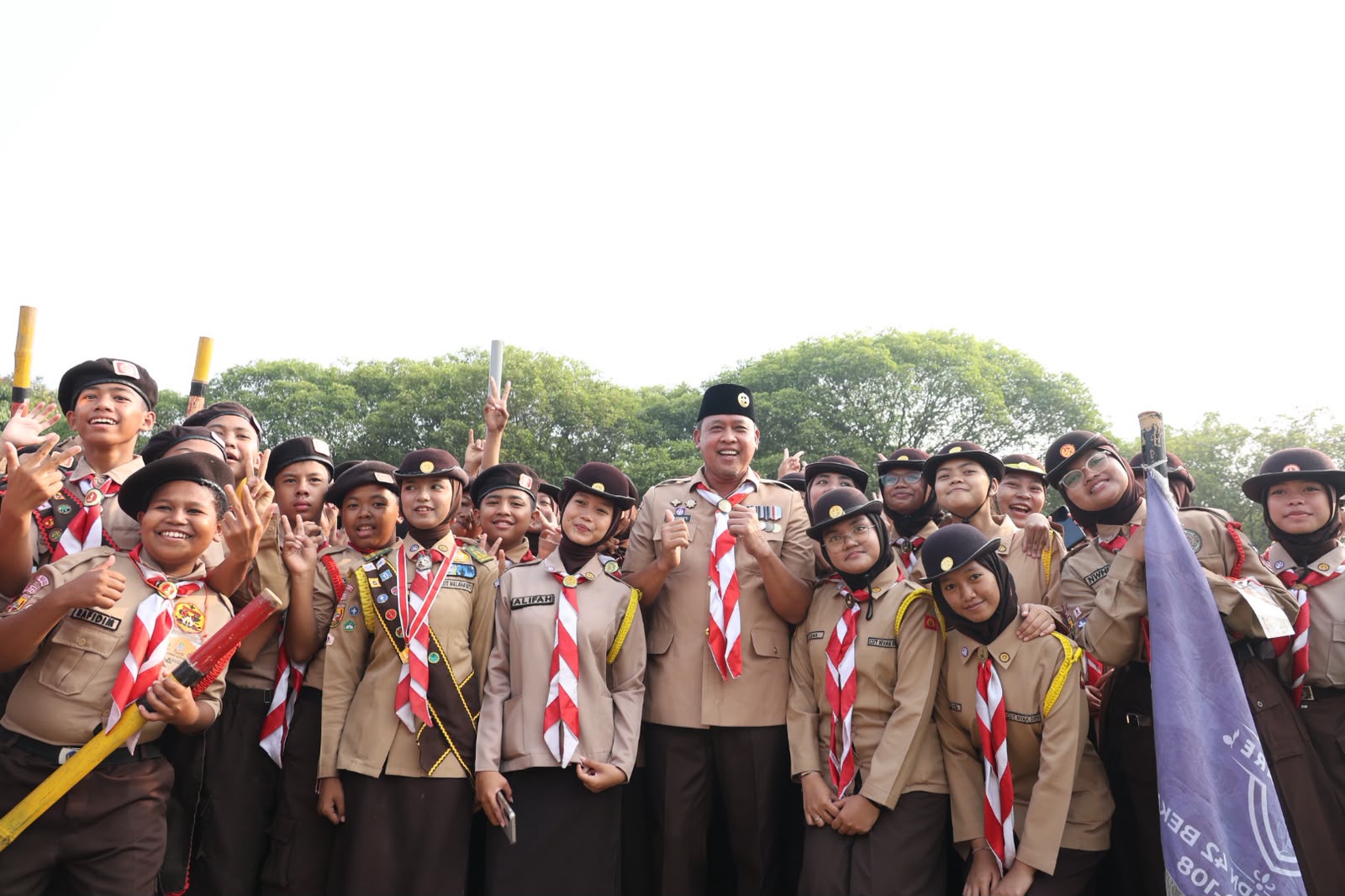 Ratusan Anggota Pramuka Bekasi Bermalam di Kantor Pemkot, Sambut Hari Pramuka ke-65