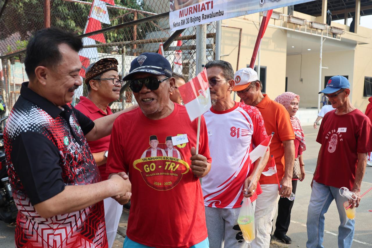 Wawali Harris Bobihoe Bersama Warga Bojong Rawalumbu Antusias Semarakan Kemerdekaan