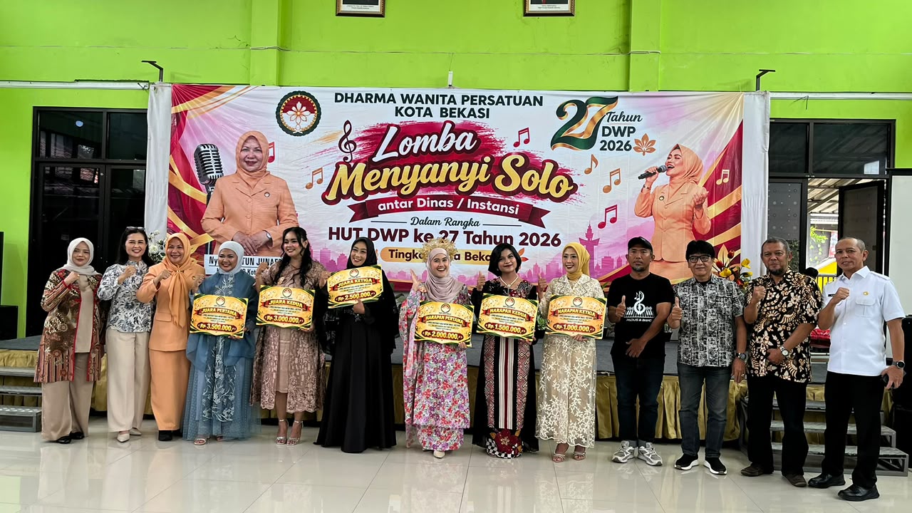Semarak HUT DWP ke-27, Lomba Menyanyi Solo Antar Dinas/Instansi Meriahkan Kota Bekasi