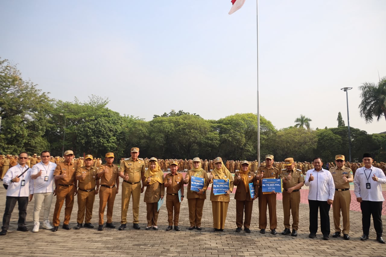 Wali Kota Bekasi Berikan Apresiasi Children Of Galaxy di Apel Pagi