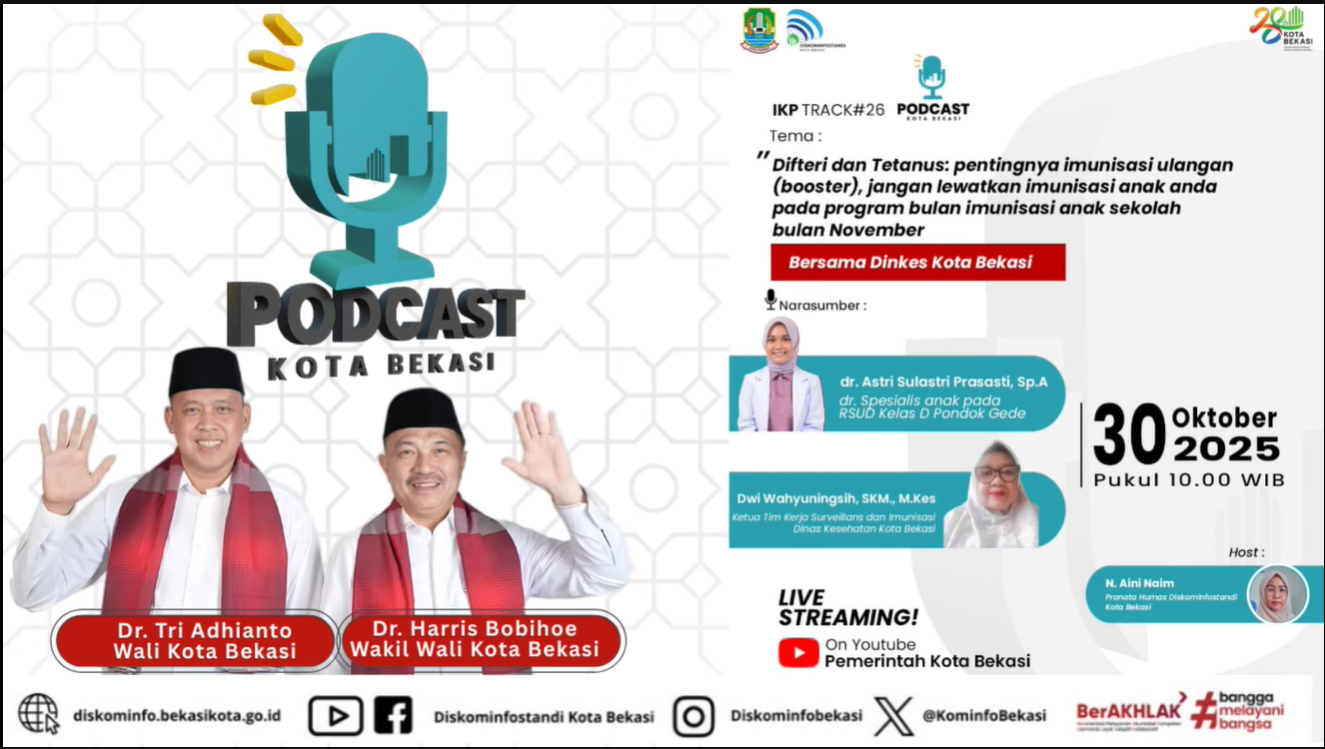 LIVE PODCAST Difteri dan Tetanus Pentingnya Imunisasi Ulangan (Booster)