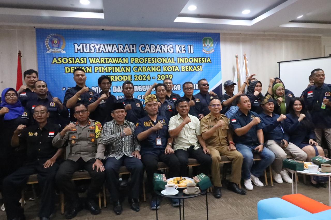 Tingkatkan Sinergitas, Pemkot Bekasi Hadiri Muscab II Asosiasi Wartawan Profesional Indonesia (AWPI)