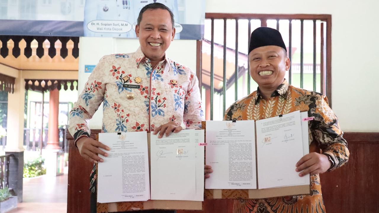 Pemkot Bekasi dan Pemkot Depok Teken Kerja Sama Layanan Publik serta Penanggulangan Kebakaran