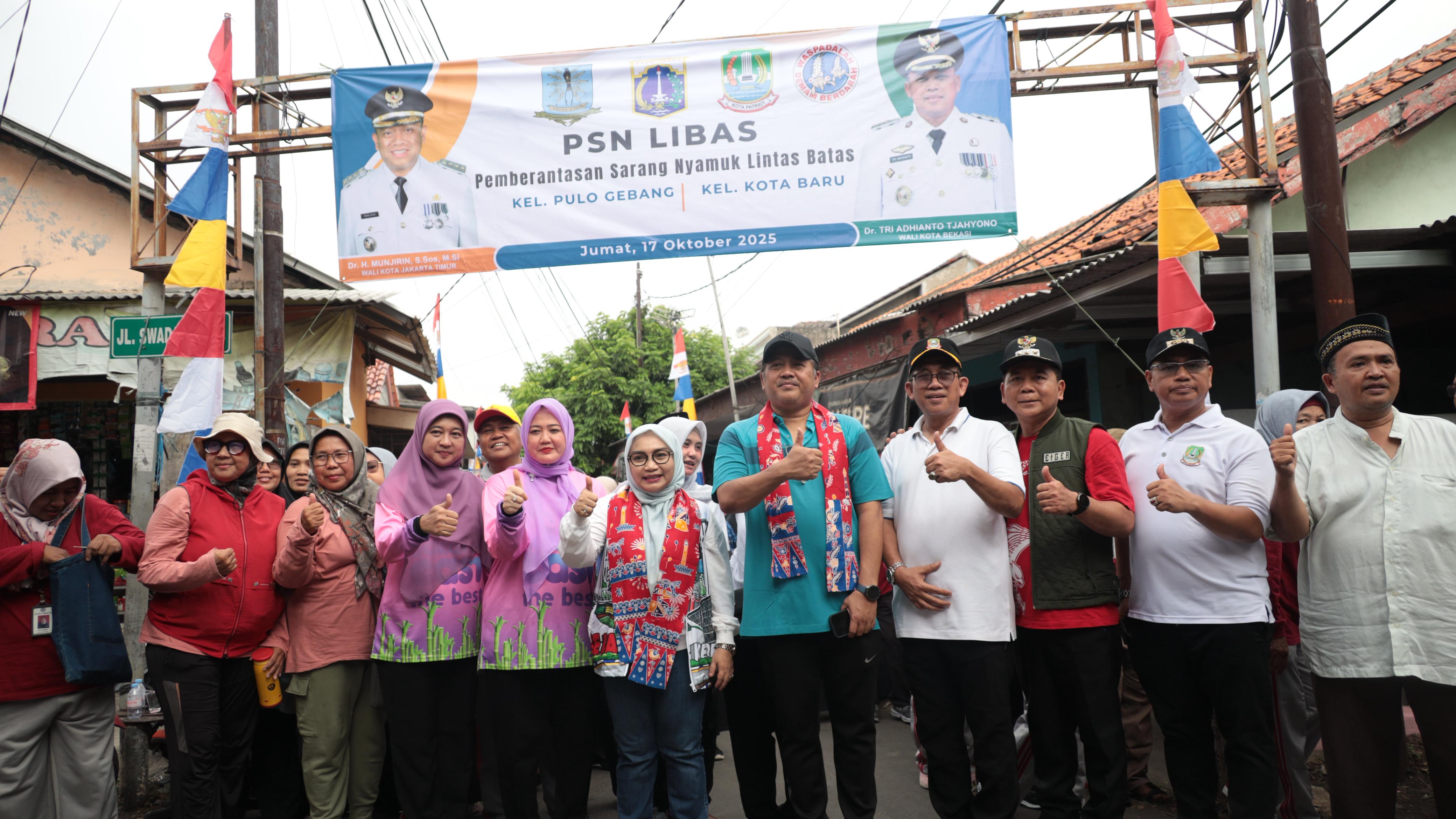 Kota Bekasi dan Jakarta Timur Bersinergi Cegah DBD Lewat Gerakan PSN Bersama