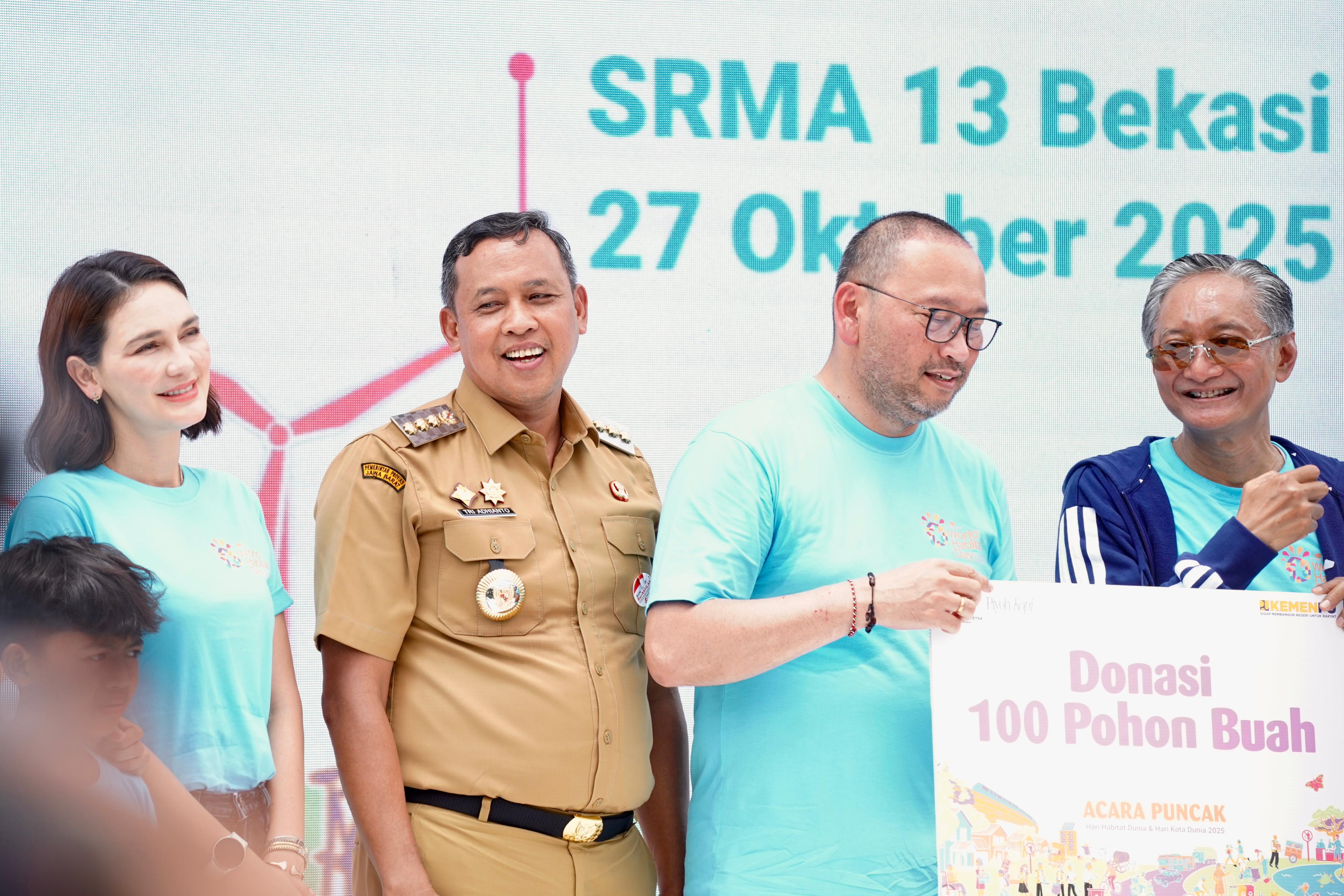 Wali Kota Bekasi Hadiri Puncak Acara Hari Habitat & Hari Kota Dunia 2025