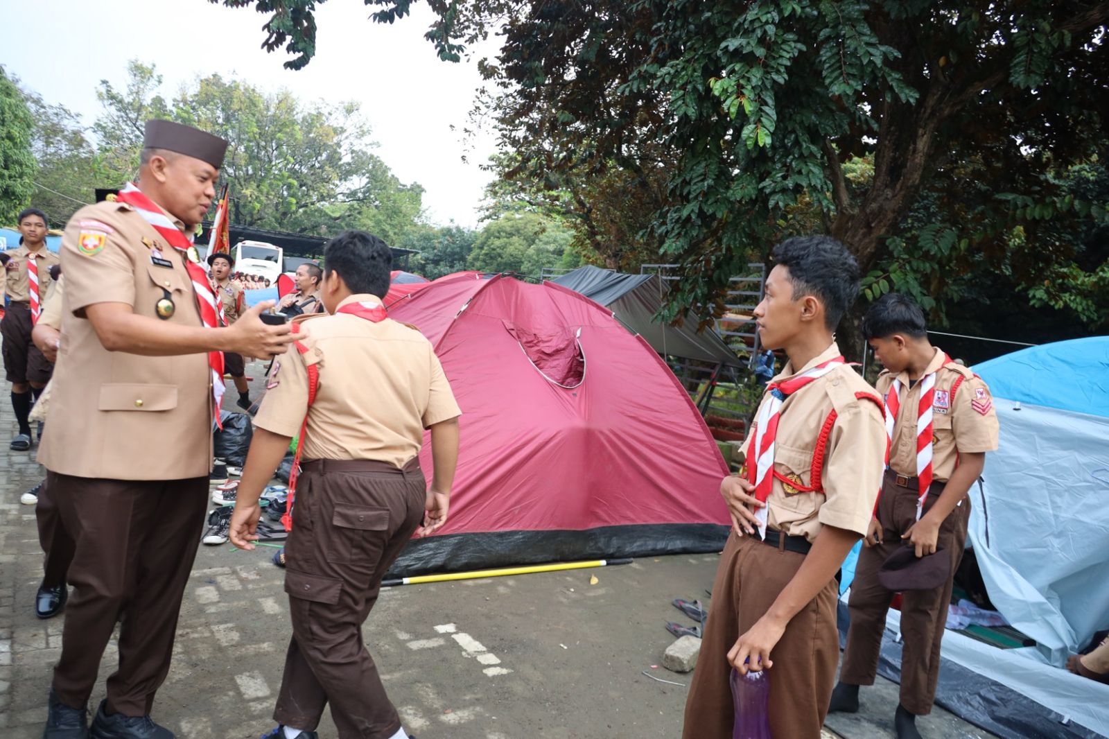 Perdana Camping Pramuka di Plaza Pemkot, 400 Peserta Meriahkan Hari Pramuka ke-64