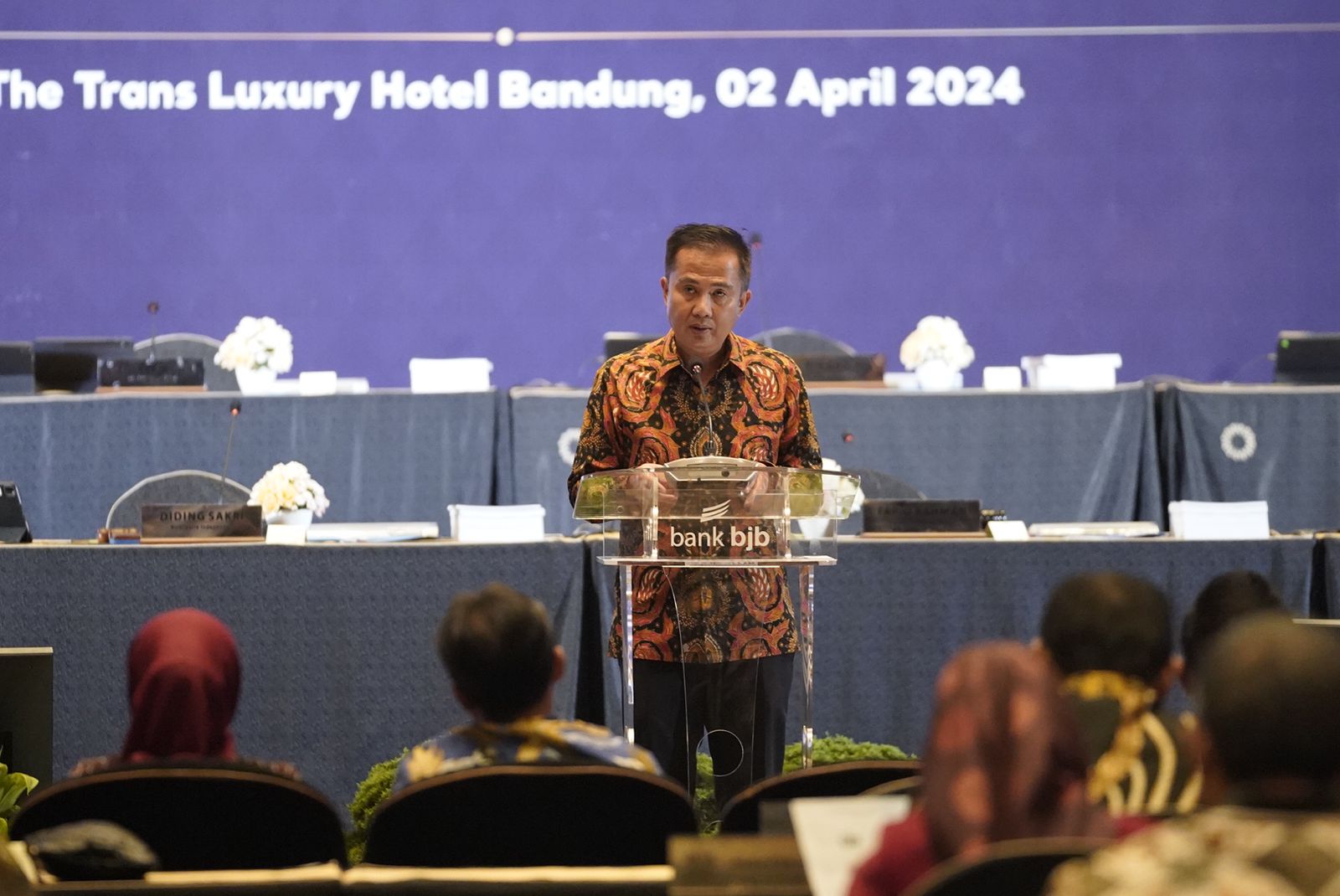Pj. Gubernur Jawa Barat Sampaikan Beberapa Point Diacara RUPS Bank BJB