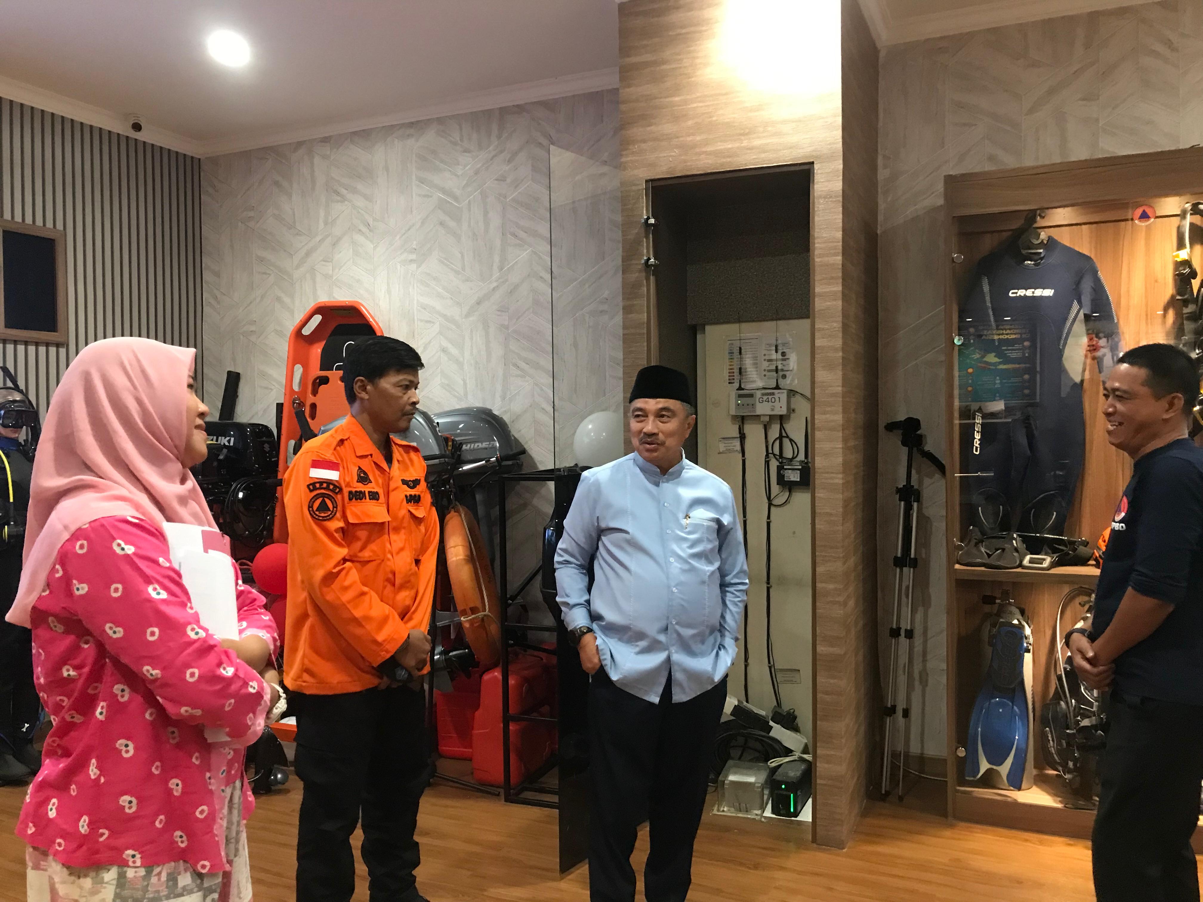 Kunjungi Kantor BPBD, Wawali Harris Bobihoe Sebut Banyak Inovasi Dan Edukatif