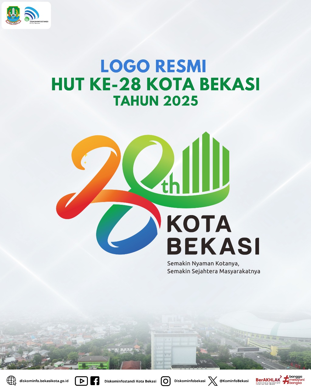 Logo Resmi HUT Ke-28 Kota Bekasi Tahun 2025