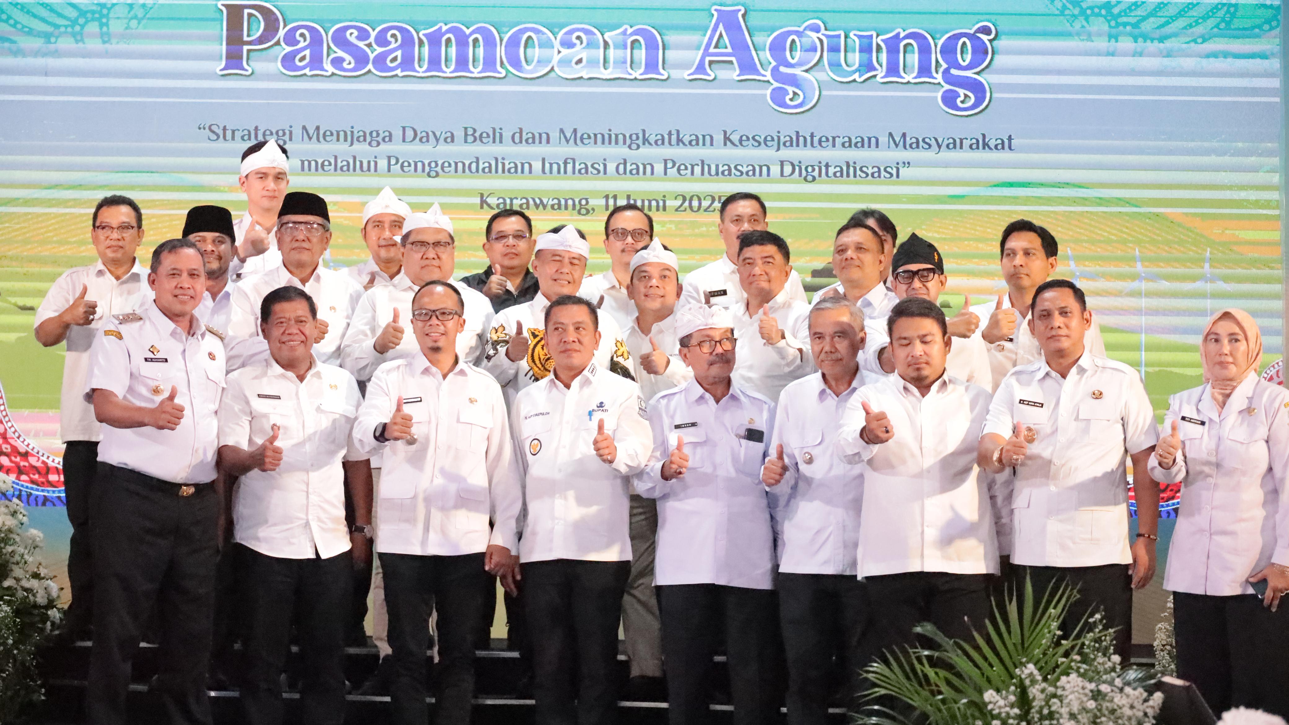 Wali Kota Bekasi Hadiri Pasamoan Agung Bahas Pengendalian Inflasi dan Perluasan Digitalisasi