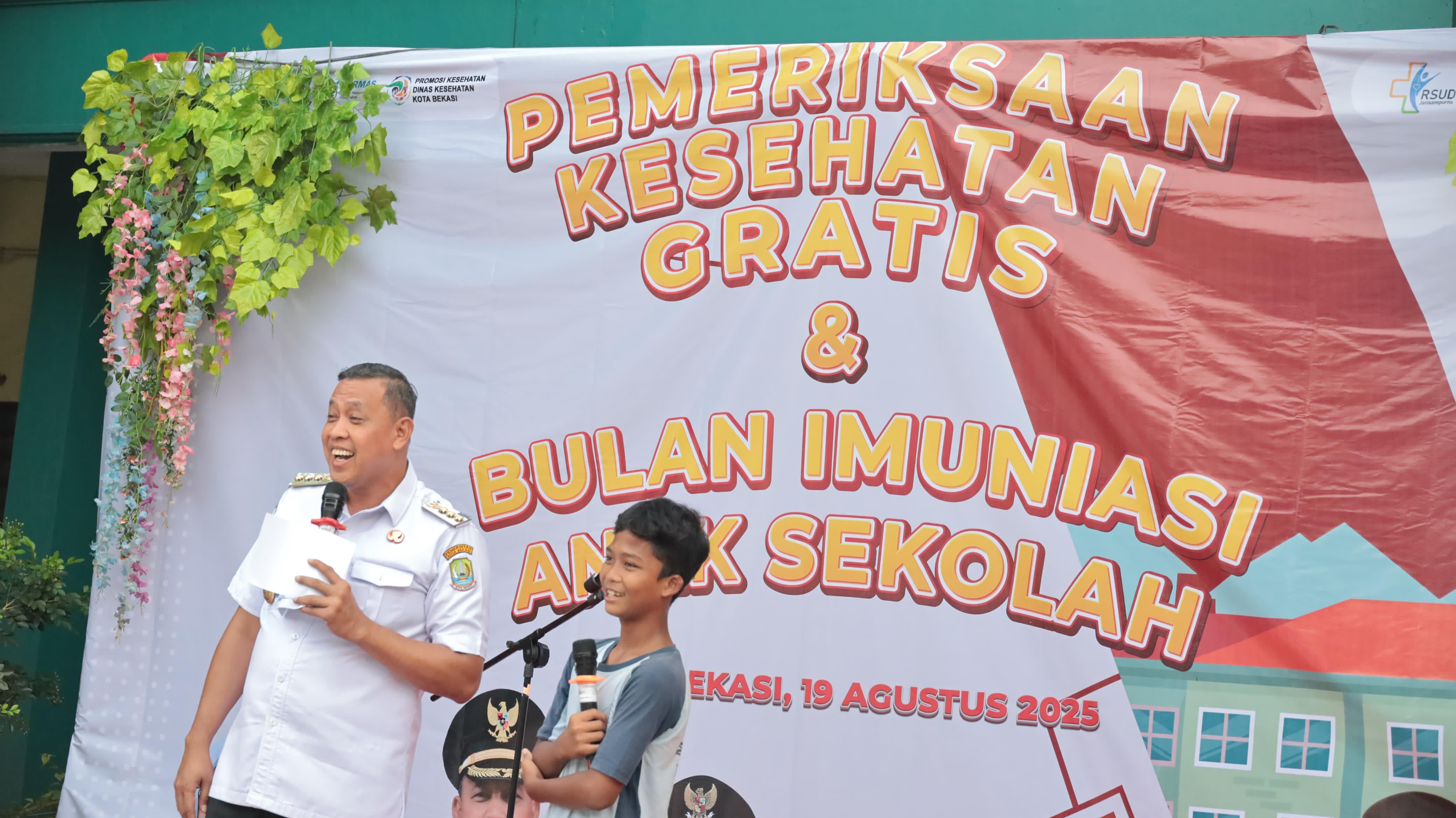 Wali Kota Bekasi Buka Pemeriksaan Kesehatan Gratis, Wujudkan Visi Sehat Presiden Prabowo