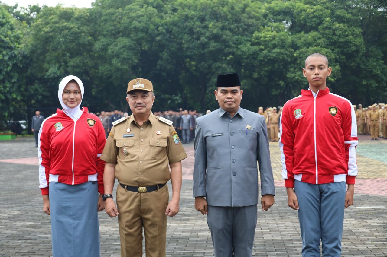 Wawali Harris Bobihoe Pimpin Apel Dan Lepas Paskibraka Ke Tingkat Nasional dan Provinsi