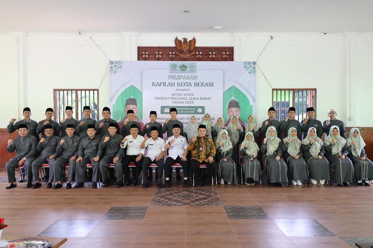 Lepas Kafilah MTQ 39, Wawali Bekasi Optimis Cetak Prestasi